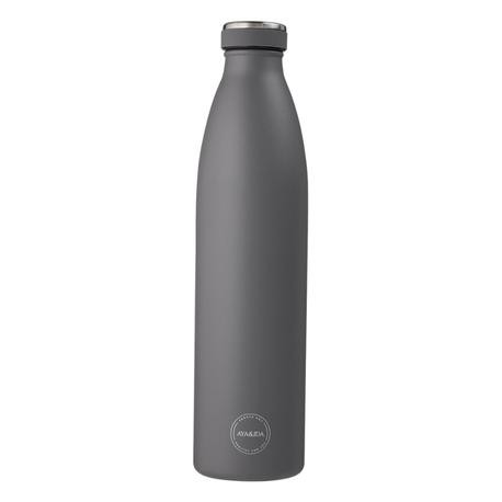 Aya&Ida,  Drinking Bottle, Trinkflasche mit Deckel, 1000 ml, Dark Grey