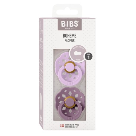 BIBS Boheme - 2er Pack,  Gr. 1 (0-6 Mon.), Rund - Latex