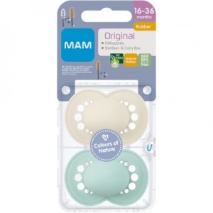 MAM Original 2er Pack, Gr. 3 (16-36 Mon.), Symmetrisch - Latex