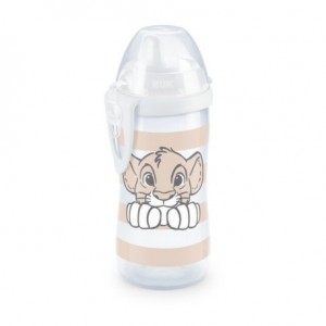NUK Kiddy Cup, Trinkflasche, Lion King, 12+m