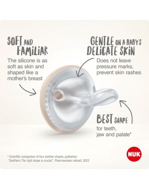 NUK Schnuller, Mommy Feel, Grau/beige