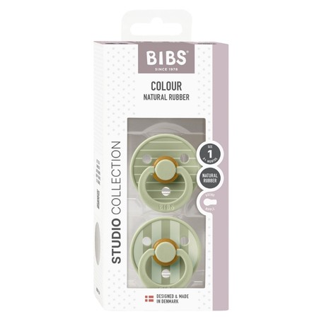 BIBS Studio Line - 2er Pack,  Gr. 1 (0-6 Min.), Rund - Latex