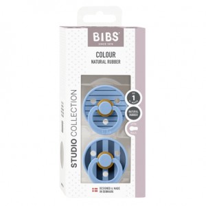 BIBS Studio Line - 2er Pack,  Gr. 1 (0-6 Min.), Rund - Latex