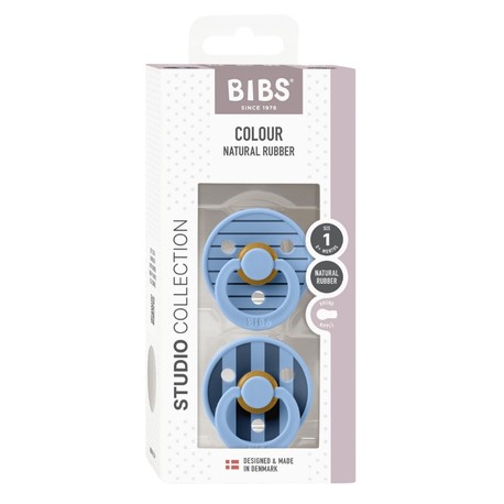 BIBS Studio Line - 2er Pack,  Gr. 1 (0-6 Min.), Rund - Latex