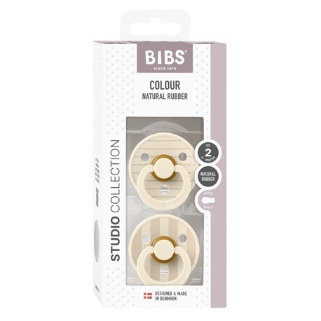 BIBS Studio Line - 2er Pack,  Gr. 2 (6+ Min.), Rund - Latex