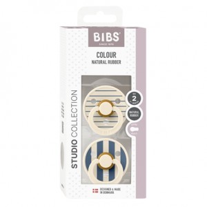 BIBS Studio Line - 2er Pack,  Gr. 2 (6+ Min.), Rund - Latex