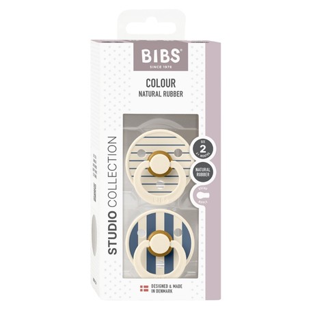 BIBS Studio Line - 2er Pack,  Gr. 2 (6+ Min.), Rund - Latex