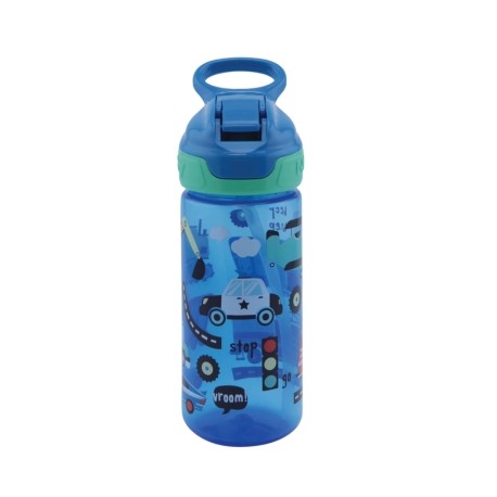 Nüby, Auslaufsichere Flasche mit Strohhalm, Blue