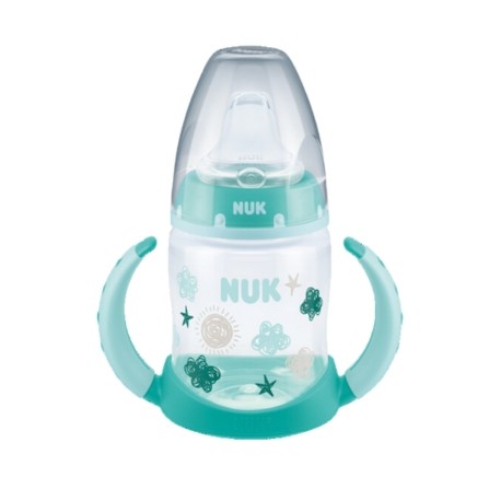 NUK First Choice+ Learner Bottle, Babyflasche, 150 ml, Cloud