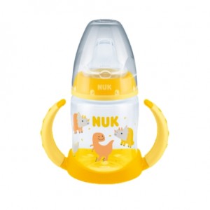 NUK First Choice+ Learner Bottle, Babyflasche, 150 ml, Dino