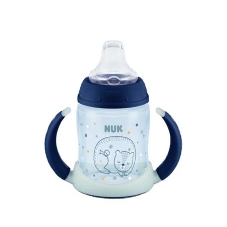 NUK First Choice+ Learner Bottle Night, Babyflasche, 150 ml, Boy