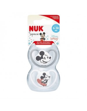 NUK Space Disney, Gr. 2 (6-18 Mon.), Anatomis - Silikon, 2er-Set