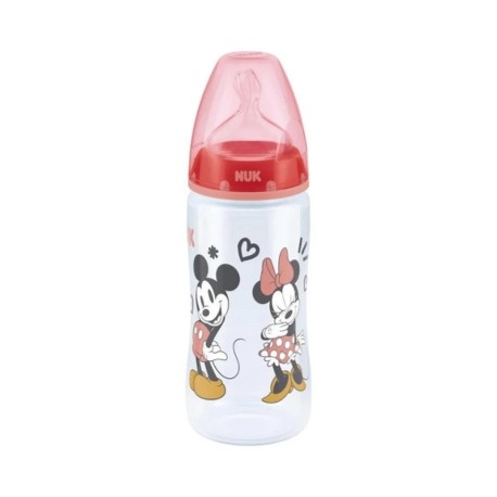 NUK First Choice, Babyflasche, 300 ml, Mickey Mouse Red