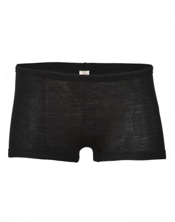 Damen Boxershorts aus Merinowolle, Black