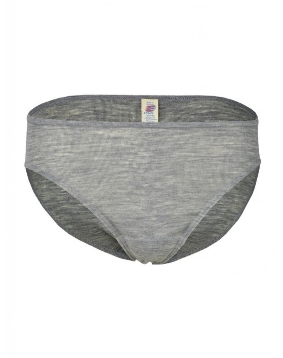 Damen-Slip aus Merinowolle, Light grey mélange