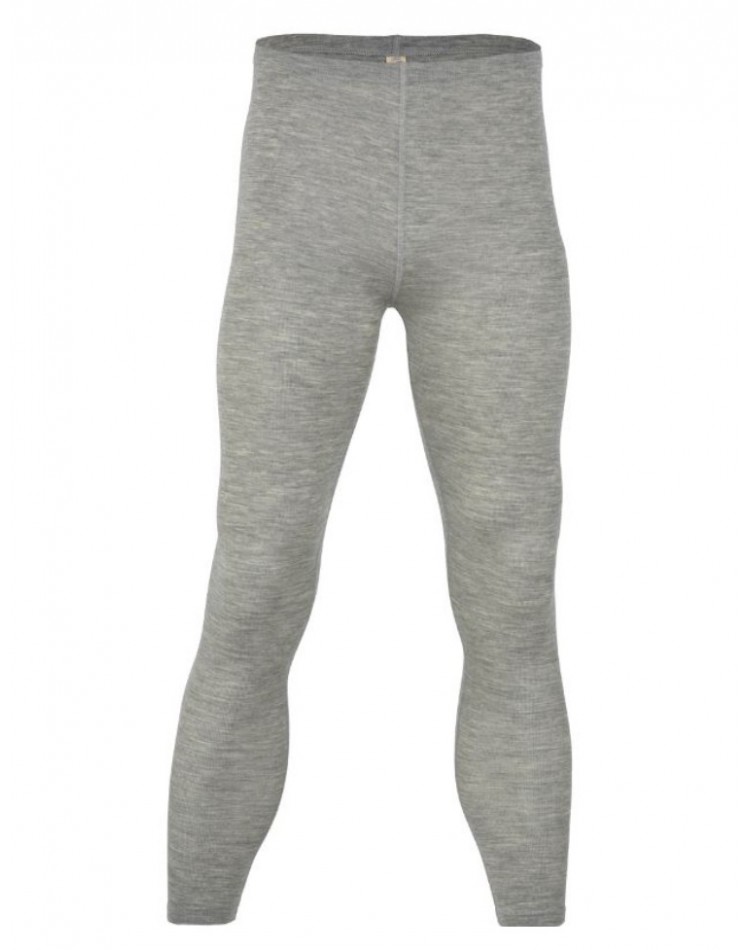 Herrenleggings aus Merinowolle, Light grey melange