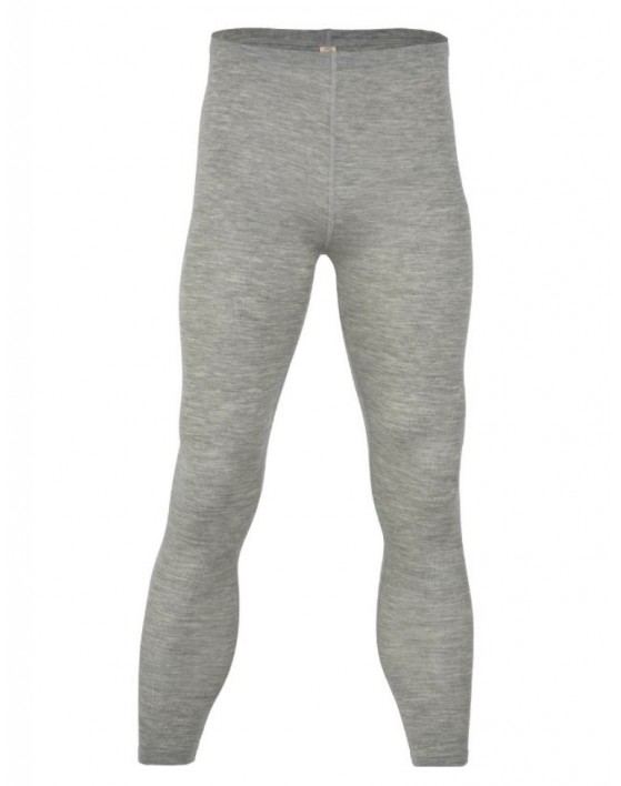 Herrenleggings aus Merinowolle, Light grey melange