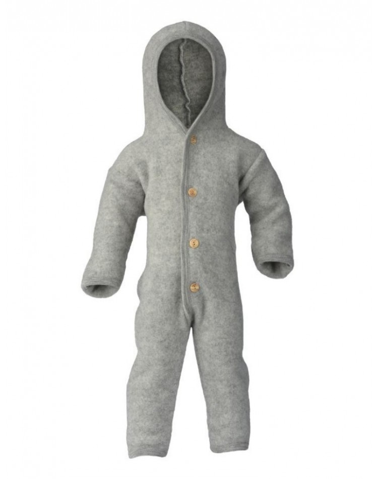 Overall aus 100% Merinowolle, Light grey mélange