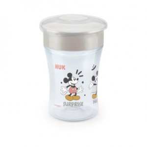 NUK Mini Magic Cup, Disney trinkbecher, Mickey grey,  Ab 8 Mon.