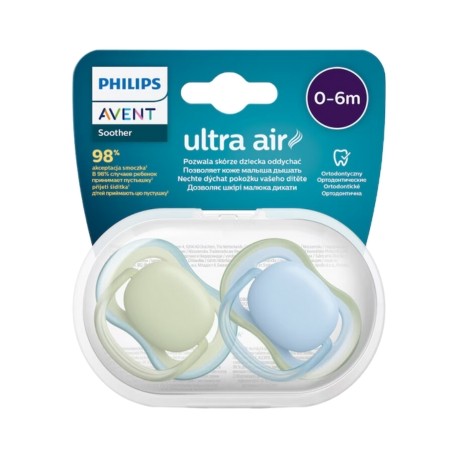 PHILIPS AVENT Ultra Air - 2er Pack, Gr. 1 (0-6 Mon.), Symmetrisch - Silikon