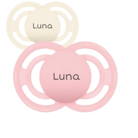 MAM Perfect,  Gr. 3 (16-36 Mon.), Symetrisch - Silikon, Schnuller mit Namen