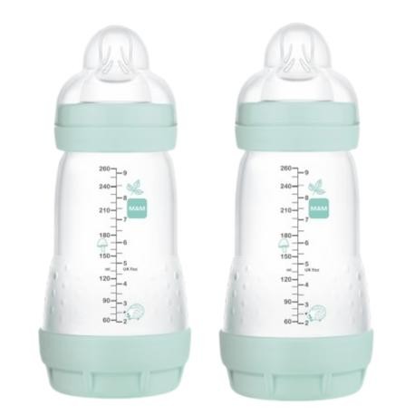 MAM,  Easy Start Anti-Colic, 260 ml., Blue, 2er-Set