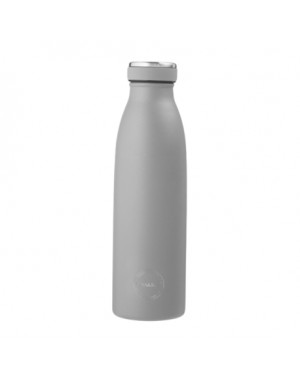 Aya&Ida,  Drinking Bottle, Trinkflasche mit Deckel, 500 ml, Light grey