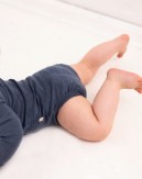 Byhappyme,  Langarmbody mit Rundhalsausschnitt aus 100% Bio-Merinowolle für Baby