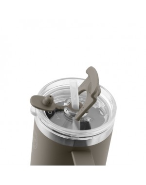 AYA&IDA, Thermobecher mit Strohhalm, To-go-Becher, 885 ml, Driftwood