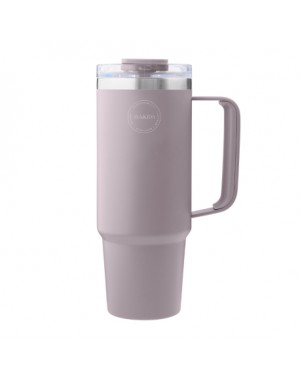 AYA&IDA, Thermobecher mit Strohhalm, To-go-Becher, 885 ml, Lavender