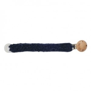 Smallstuff, Schnullerkette, Bouclé-Merinowolle, Navy