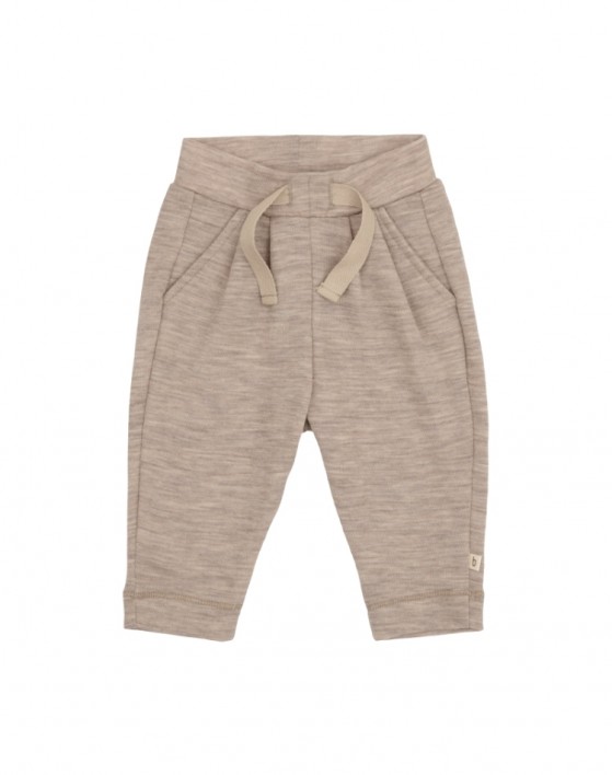 Schnürbare Bundhose aus 100% Merinowolle für Baby