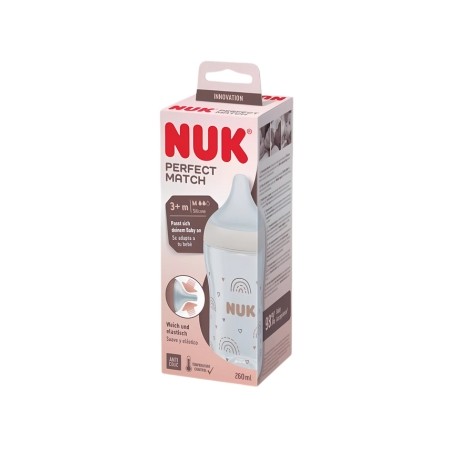 NUK Perfect Match, Babyflasche, Anti-Kolik, 3+m - 260 ml