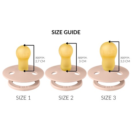 BIBS Colour, Gr. 1 (0-6 Mon.) , Rund - Latex, Schnuller mit Namen