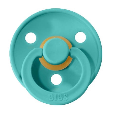 BIBS Colour, Str. 1 (0-6 mdr.) , Rund - Latex, Sutter med navn