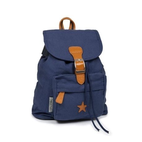 3: Smallstuff - Baggy Back Pack Leather Star - Navy