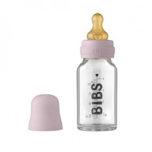BIBS Baby Glass Bottle, Sutteflaske - Komplet sæt, 110 ml
