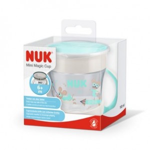 NUK  Mini Magic Cup, Drikkekop, Hvid,  6+m