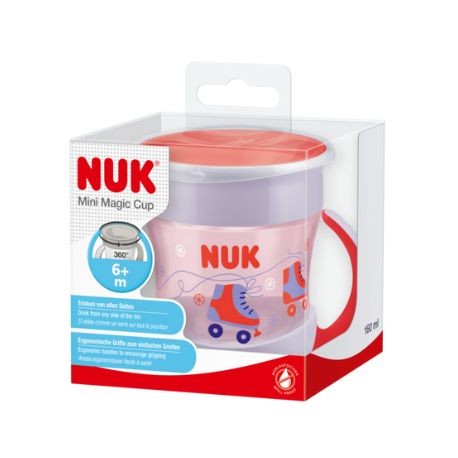 NUK  Mini Magic Cup, Drikkekop, Lys lilla,  6+m