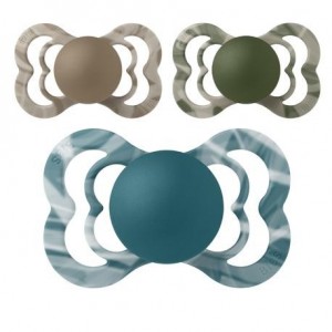 BIBS Supreme Tie Dye, Str. 2 (6+ mdr.), Symmetrisk - Silikone