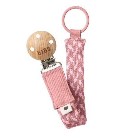 Se BIBS Accessories - Paci Braid Suttesnor - Dusty Pink/Baby Pink hos byhappyme.com