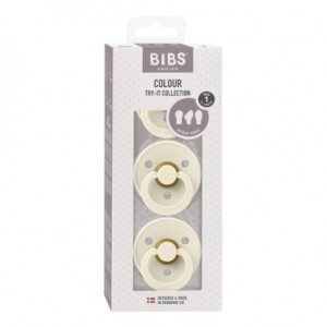 BIBS Try-It Colour - 3 Pak, Str 1 (0-6 mdr.)