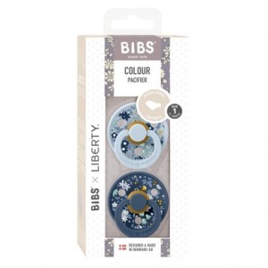 BIBS X LIBERTY, Colour 2-pak, Str. 1 (0-6 mdr.), Anatomisk - Latex