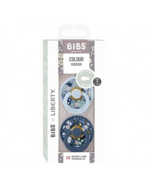 BIBS X LIBERTY, Colour 2-pak, Str. 1 (0-6 mdr.), Symmetrisk - Latex