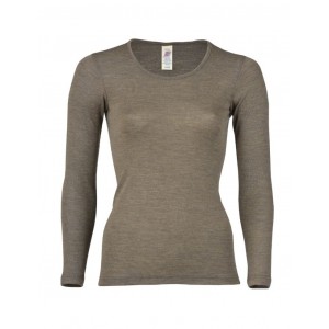 Damebluse i merinould, Walnut