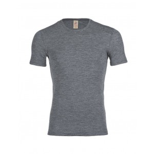 T-shirt i 100% merino uld til herre, Slate