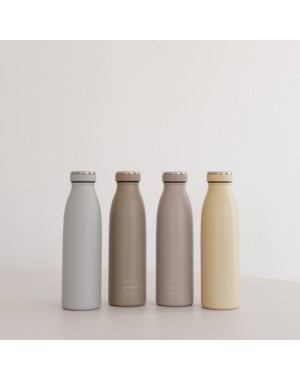 Aya&Ida, Drinking Bottle, Drikkeflaske med låg, 500 ml, Dusty brown