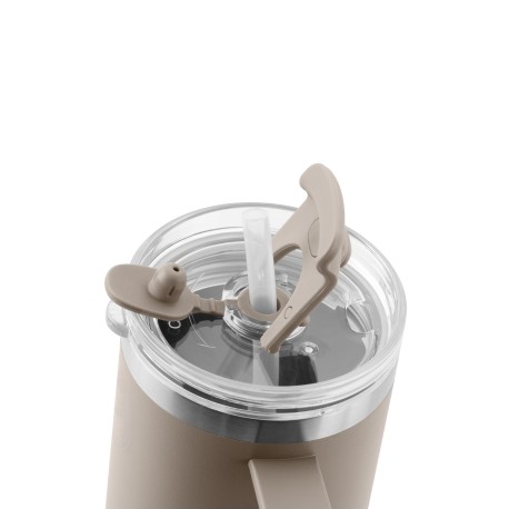 AYA&IDA, Thermo Cup with Straw, To-go Cup, 885 ml, Cream Beige