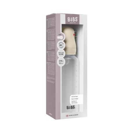 BIBS Baby Bottle, Sutteflaske - Komplet sæt, 270 ml