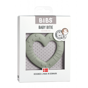 Bibs Baby Bitie, Pururengas, Heart, Sage